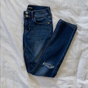 Express cropped skinny jeans